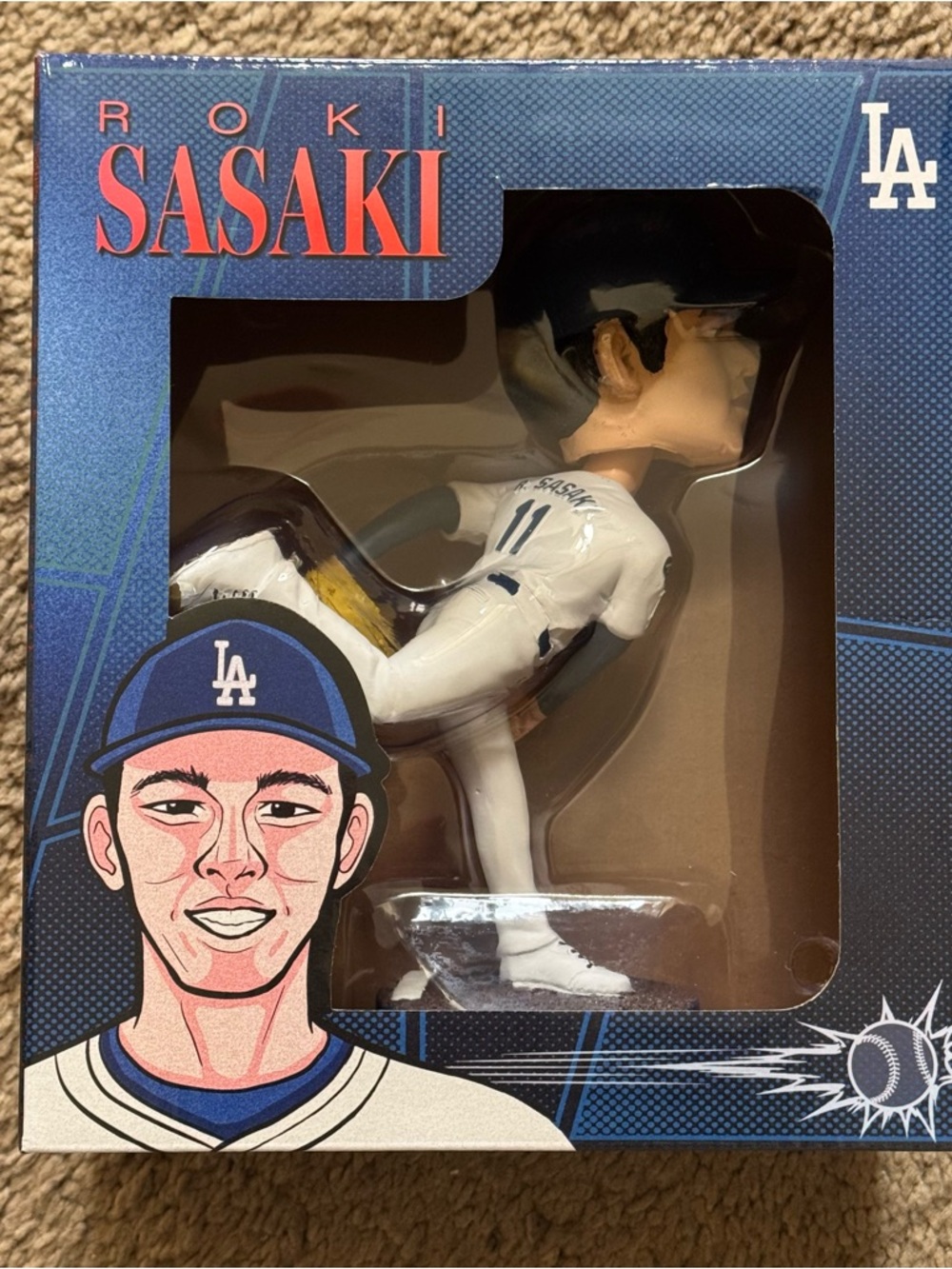 BRAND NEW Roki Sasaki 2026 LA Dodgers Bobblehead Los Angeles Japan